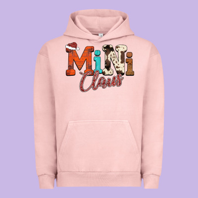 Mini Claus Urban Hoodie Designed By Cowhidedigitalart