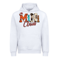 White Mini Claus Urban Hoodie - CowhideDigitalArt