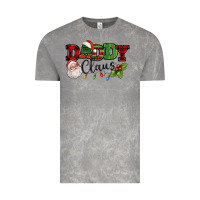 Cloud Rock Daddy Claus Santa Christmas lights and holly Vintage Tee - NancyCooperArtShop