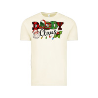 Vintage Arctic Daddy Claus Santa Christmas lights and holly Vintage Tee - NancyCooperArtShop