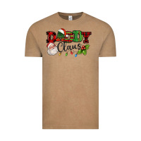 Daddy Claus Santa Christmas Lights And Holly Vintage Tee | Teevron