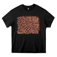 Black leopard with pink glitter Heavy Core Tee - Artiststas