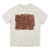 Leopard With Pink Glitter Heavy Core Tee | Teevron
