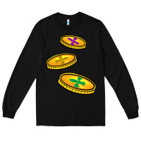 Black louisiana coins Long Sleeve Tee - BarkalooDesign