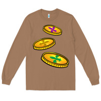 Toasted Coconut louisiana coins Long Sleeve Tee - BarkalooDesign