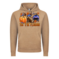 Vintage Coffee tis the season football Vintage Hoodie - NancyCooperArtShop