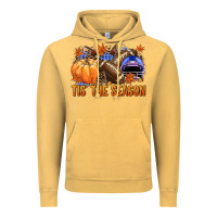 Vintage Mustard tis the season football Vintage Hoodie - NancyCooperArtShop