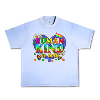 Grape Ice LGBTQ Pride Human Kind Be Both Urban Heavy Tee - BundleAndBundleShop