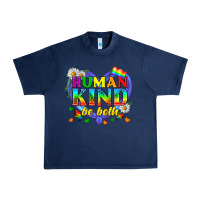 Navy LGBTQ Pride Human Kind Be Both Urban Heavy Tee - BundleAndBundleShop