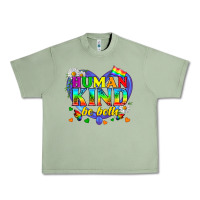 Oil Green LGBTQ Pride Human Kind Be Both Urban Heavy Tee - BundleAndBundleShop