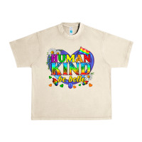 Sandshell LGBTQ Pride Human Kind Be Both Urban Heavy Tee - BundleAndBundleShop