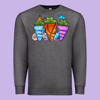 Basketball Easter Sports Carrots Premium Sweatshirt Designed By Oliviacreatesart
