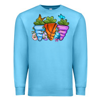 Ocean Blue Basketball Easter sports carrots Premium Sweatshirt - OliviaCreatesArt
