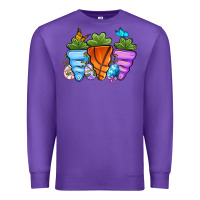 Purple Basketball Easter sports carrots Premium Sweatshirt - OliviaCreatesArt