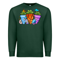 Sports Green Basketball Easter sports carrots Premium Sweatshirt - OliviaCreatesArt