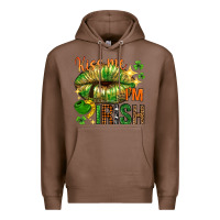 Chestnut St. Patrick's Kiss me I'm Irish with lip Premium Hoodie - HowdyJamesFarm