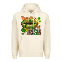 Tofu St. Patrick's Kiss me I'm Irish with lip Premium Hoodie - HowdyJamesFarm