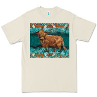 Bone turquoises gemstones cowhide highland cow Premium Tee - BarkalooDesign