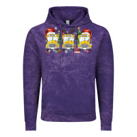 Cloud Purple christmas school bus Vintage Hoodie - MaliasSmallBusiness