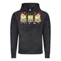 Vintage Black christmas school bus Vintage Hoodie - MaliasSmallBusiness