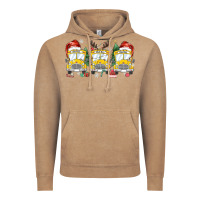 Vintage Coffee christmas school bus Vintage Hoodie - MaliasSmallBusiness