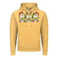 Vintage Mustard christmas school bus Vintage Hoodie - MaliasSmallBusiness