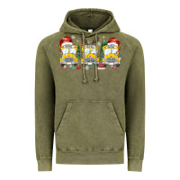 Vintage Olive christmas school bus Vintage Hoodie - MaliasSmallBusiness
