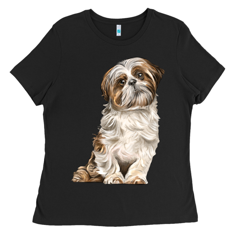 Shih Tzu Dog Ladies Tee by LillyAllenDesigns | Teevron