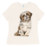 Bone Shih Tzu Dog Ladies Tee - LillyAllenDesigns