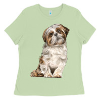 Matcha Shih Tzu Dog Ladies Tee - LillyAllenDesigns