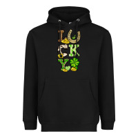 Black St. Patrick's Western lucky Heavyweight Hoodie - OliviaCreatesArt