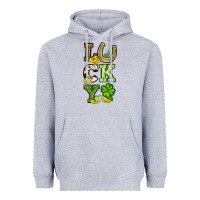 Heather Grey St. Patrick's Western lucky Heavyweight Hoodie - OliviaCreatesArt