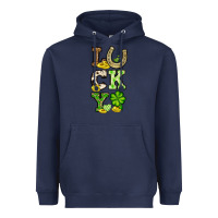 Navy St. Patrick's Western lucky Heavyweight Hoodie - OliviaCreatesArt