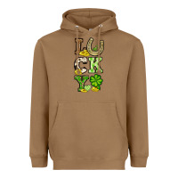 Toasted Coconut St. Patrick's Western lucky Heavyweight Hoodie - OliviaCreatesArt