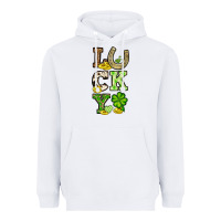 White St. Patrick's Western lucky Heavyweight Hoodie - OliviaCreatesArt