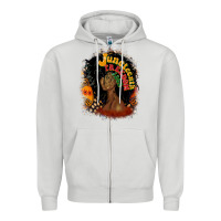 Dove Grey juneteenth freedom 1865 Zipper Hoodie - CowGirlArtShop