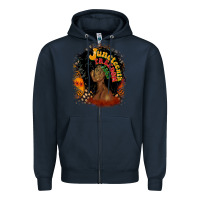 Navy juneteenth freedom 1865 Zipper Hoodie - CowGirlArtShop