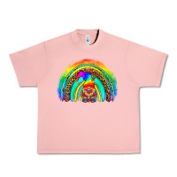 Salmon LGBTQ Pride Gnome Rainbow Urban Heavy Tee - BundleAndBundleShop