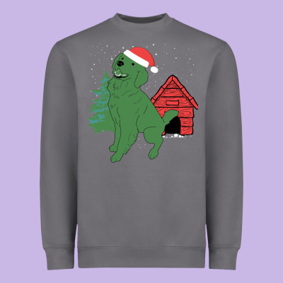 Christmas Dog Heavyweight Sweatshirt Designed By Bettercallsaul