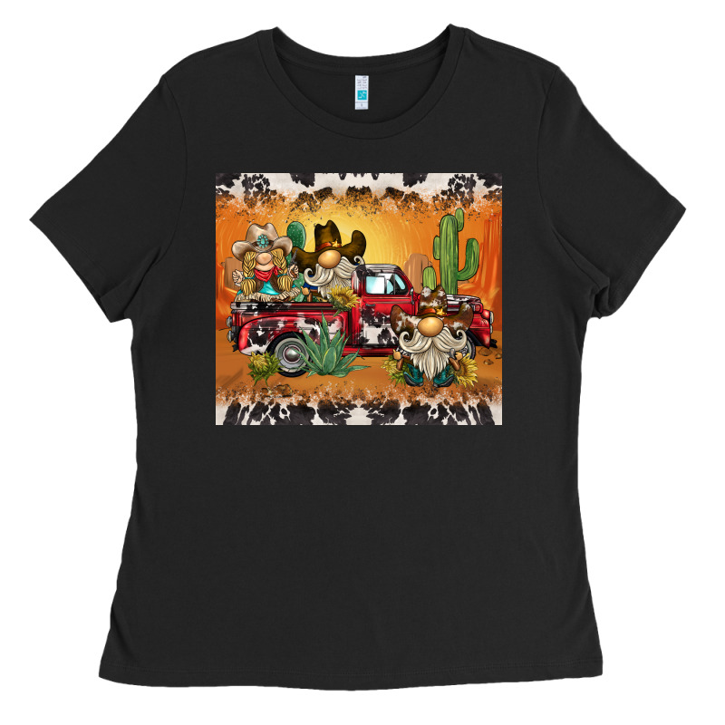 Western Gnome Truck Ladies Tee by BarkalooDesign | Teevron