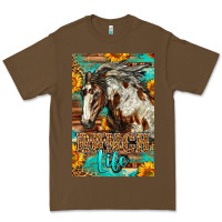 Cacao Western Ranch Life Mustang Horse Premium Tee - LillyAllenDesigns