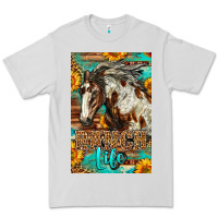 Dove Grey Western Ranch Life Mustang Horse Premium Tee - LillyAllenDesigns