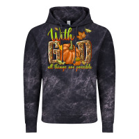 Cloud Black with god all things are possible Vintage Hoodie - NancyCooperArtShop