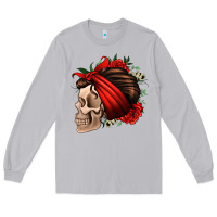 Moon Dust bandana and roses skull Long Sleeve Tee - Jasminsmagicworld