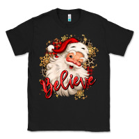 Black believe christmas santa claus Classic Tee - MaliasSmallBusiness