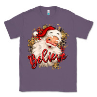 Lavender believe christmas santa claus Classic Tee - MaliasSmallBusiness