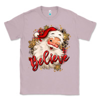 Lilac believe christmas santa claus Classic Tee - MaliasSmallBusiness