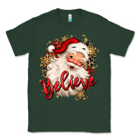 Sports Green believe christmas santa claus Classic Tee - MaliasSmallBusiness
