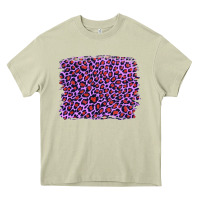 Mossy lilac leopard with red glitter Heavy Core Tee - Artiststas