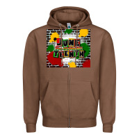 Chestnut juneteenth free ish since 1865 Zipper Hoodie - CowGirlArtShop